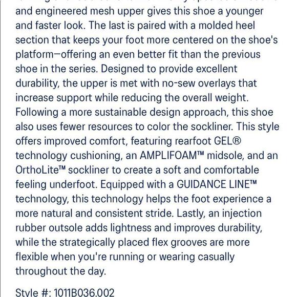 Men's ASICS Gel-Excite 8 Everyday Comfort Shoes - Picture 9 of 11